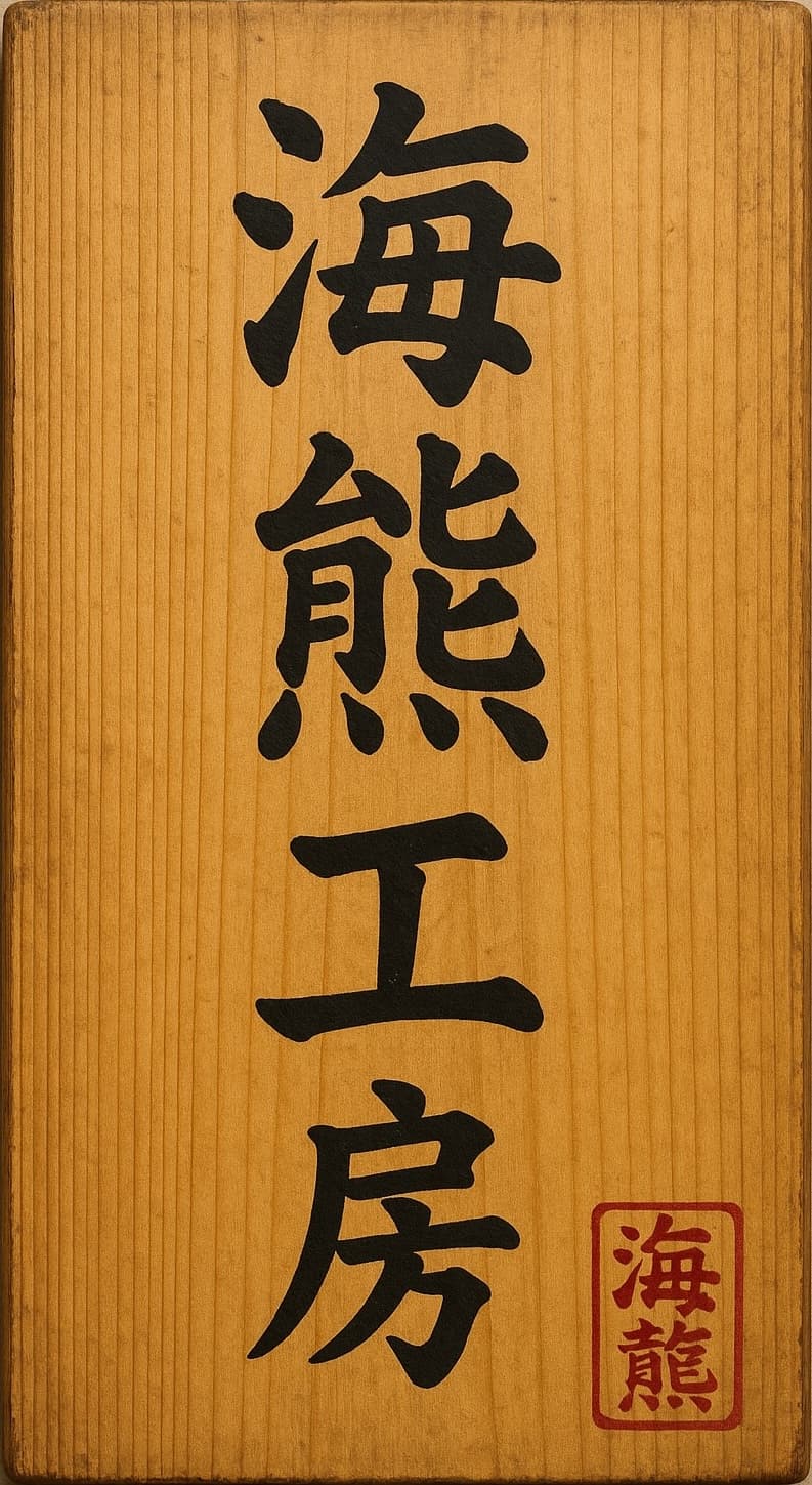 Kaiguma Kōbō Workshop Sign
